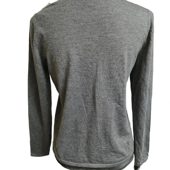 Carlisle Collection cashmere grey sweater - Picture 2 of 5